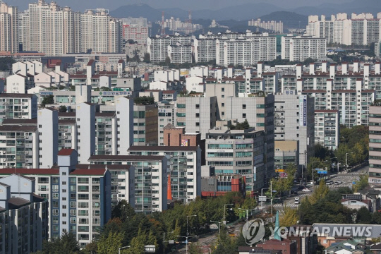 경기 고양 일산신도시의 모습. 연합뉴스